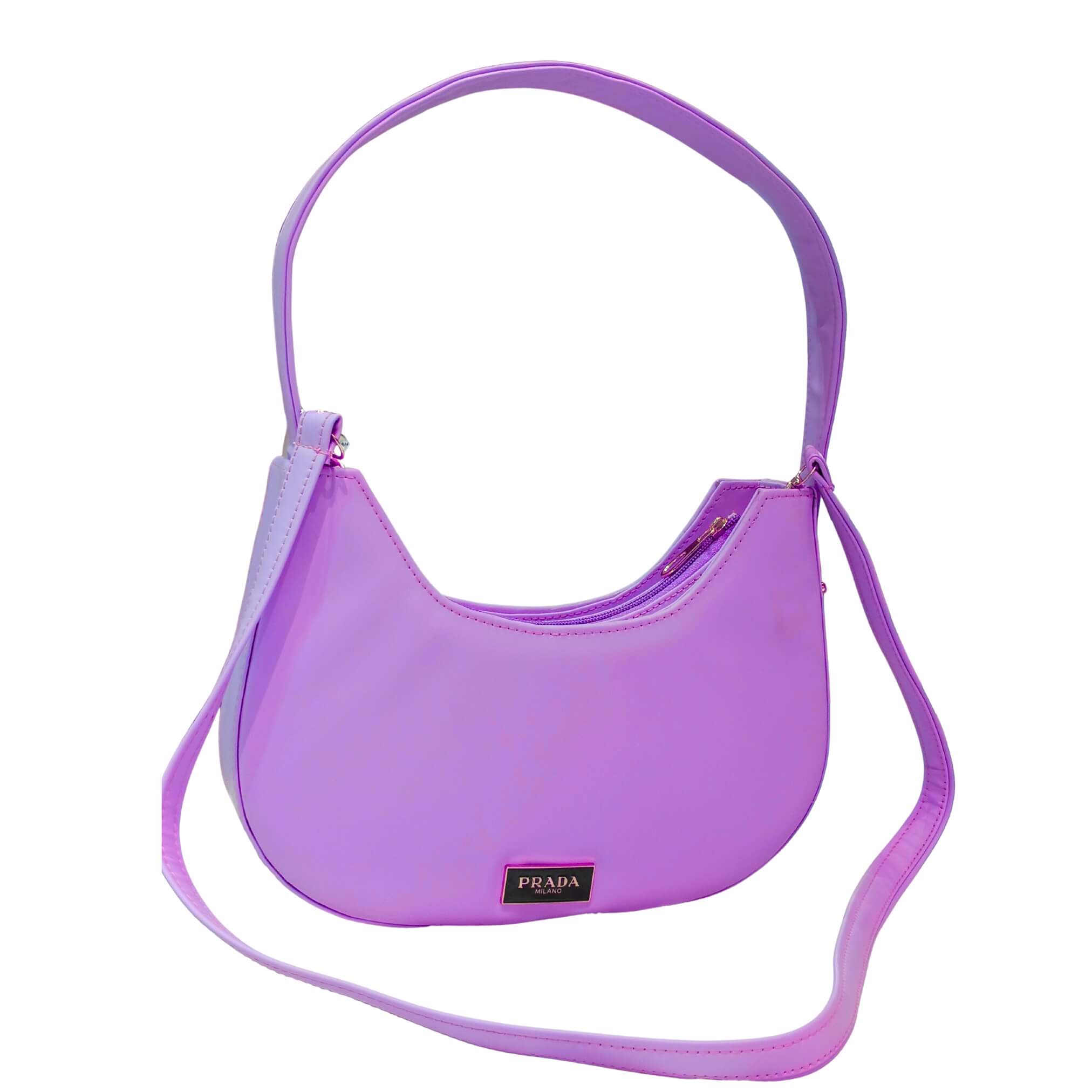 shoulder bag purple colour